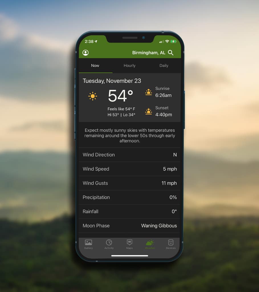 Weather forecasting on the Delta Camera