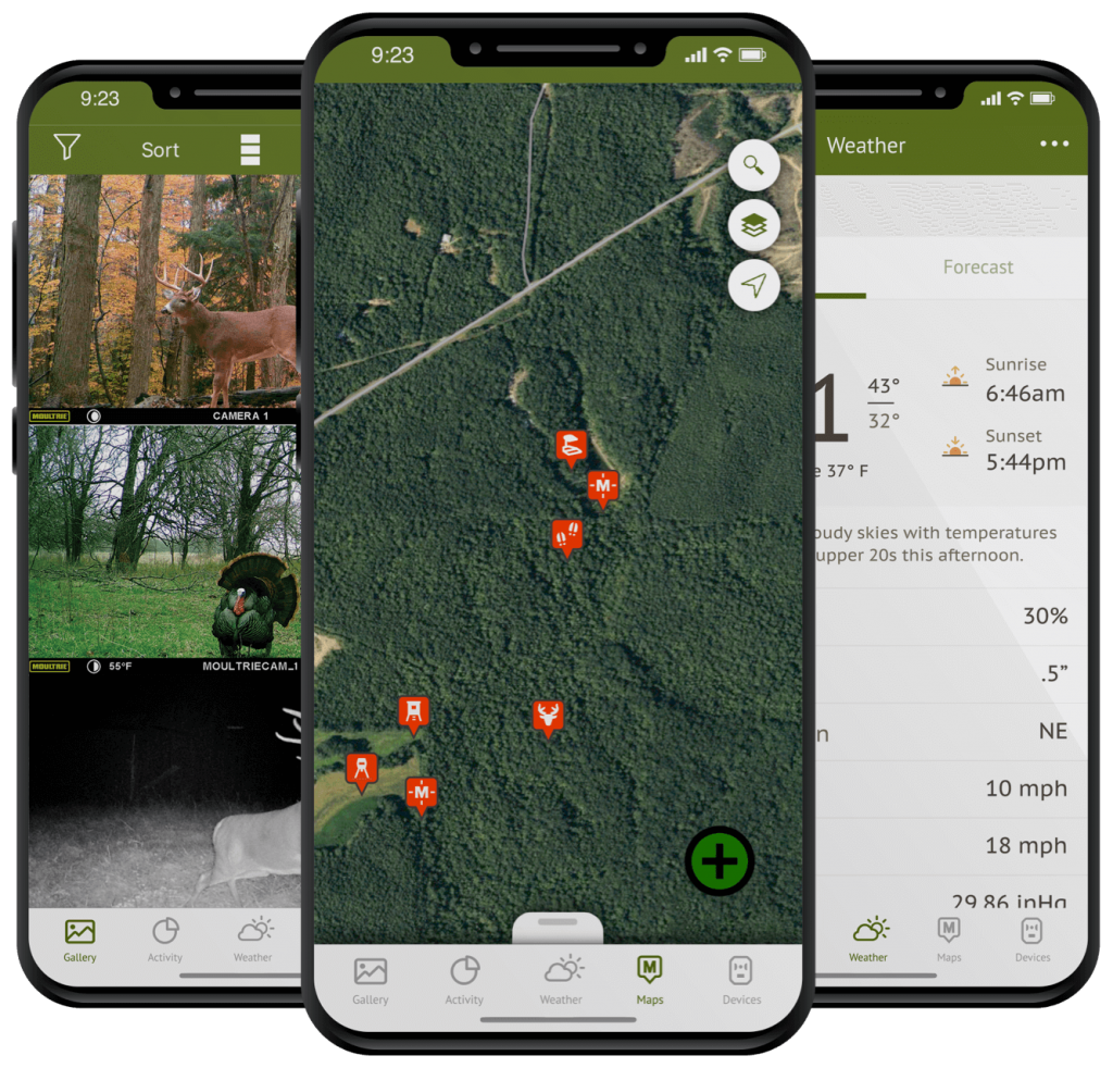 Moultrie Mobile app on iPhone