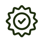 Green warranty icon